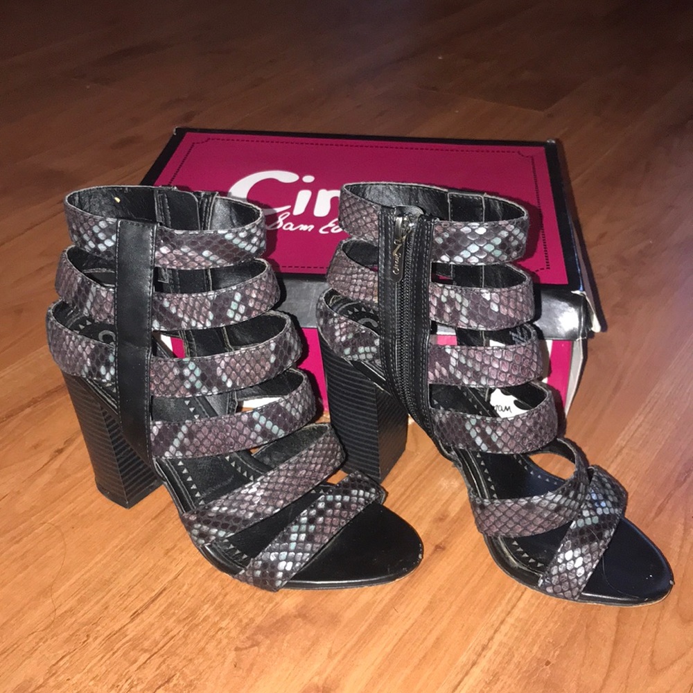 Multi Python Cage Chunky Heels (Perfect Condition) - image 1